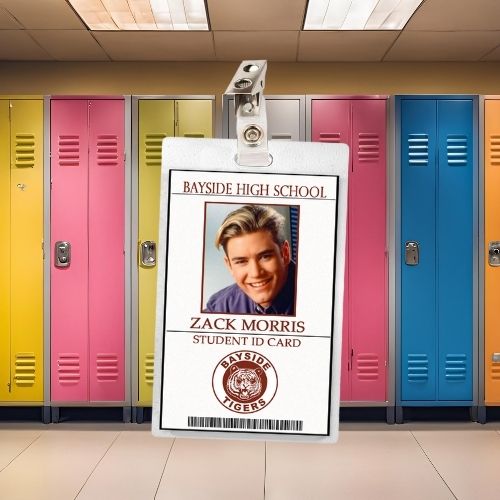 Saved By The Bell ID Badges (9 Characters)