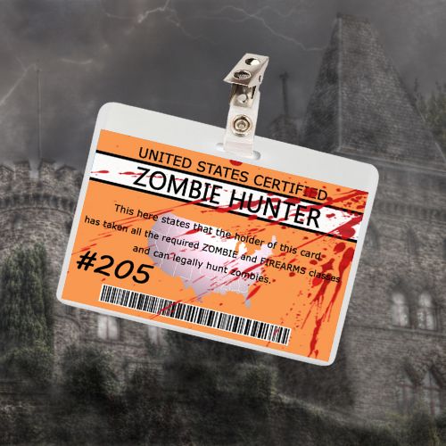 Hunter Zombie ID Badge